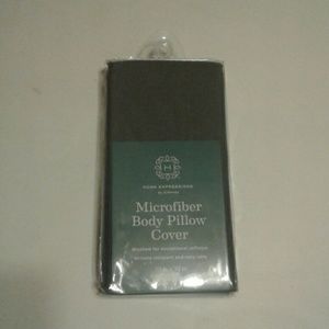 Body pillow cover dark green.